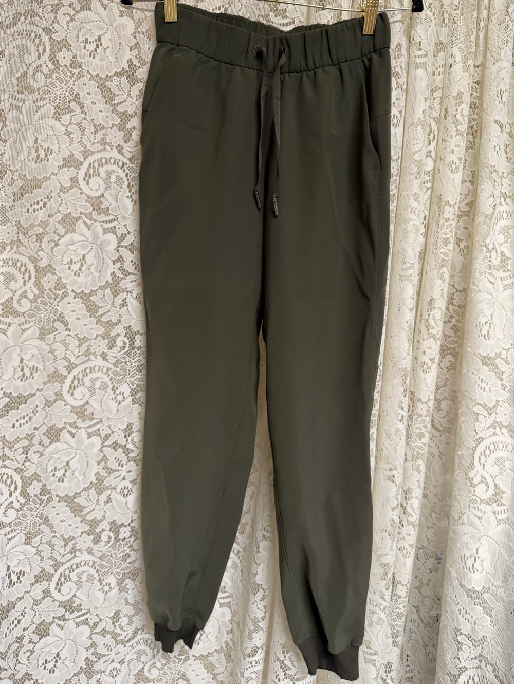 Lululemon On The Fly Dark Olive Jogger